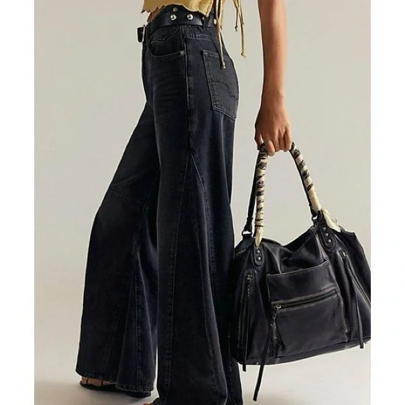 FREE PEOPLE We The Free Eden wide leg flair jeans - Picture 2 of 7